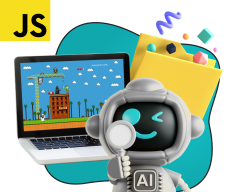 Язык программирования JavaScript + AI. Проектное обучение + геймификация + AI-помощники - КИБЕРшкола программирования для детей, компьютерные курсы для школьников, начинающих и подростков - KIBERone г. Тушино Южное