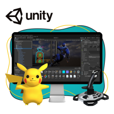 Мир игр на Unity 2D на популярном движке + AI-помощники - КИБЕРшкола программирования для детей, компьютерные курсы для школьников, начинающих и подростков - KIBERone г. Тушино Южное