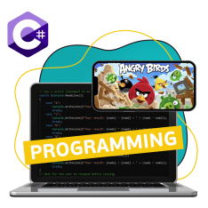 Программирование на C#. Удивительный мир 2D-игр - КИБЕРшкола программирования для детей, компьютерные курсы для школьников, начинающих и подростков - KIBERone г. Тушино Южное