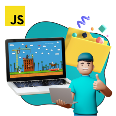 Программирование на JavaScript. Учимся создавать игры! - КИБЕРшкола программирования для детей, компьютерные курсы для школьников, начинающих и подростков - KIBERone г. Тушино Южное