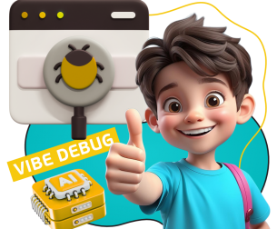 Тестирование & Vibe Debug. Охотники за багами - КИБЕРшкола программирования для детей, компьютерные курсы для школьников, начинающих и подростков - KIBERone г. Тушино Южное