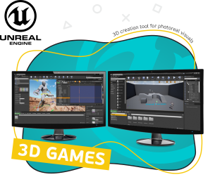 Unreal Engine 4. Игровой движок - КИБЕРшкола программирования для детей, компьютерные курсы для школьников, начинающих и подростков - KIBERone г. Москва