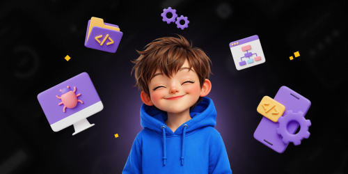 Идеальный сайт с нуля: код, дизайн и AI-помощник - КИБЕРшкола программирования для детей, компьютерные курсы для школьников, начинающих и подростков - KIBERone г. Тушино Южное